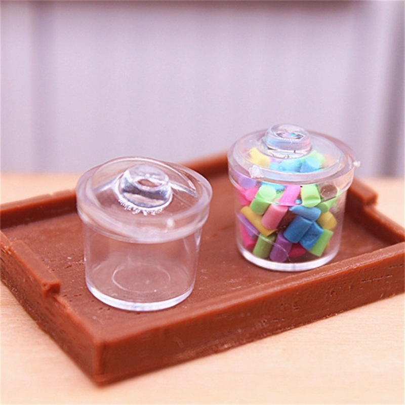 Musical Instrument Glass - 2Pcs 1:12 Dollhouse Miniature Glass Sugar