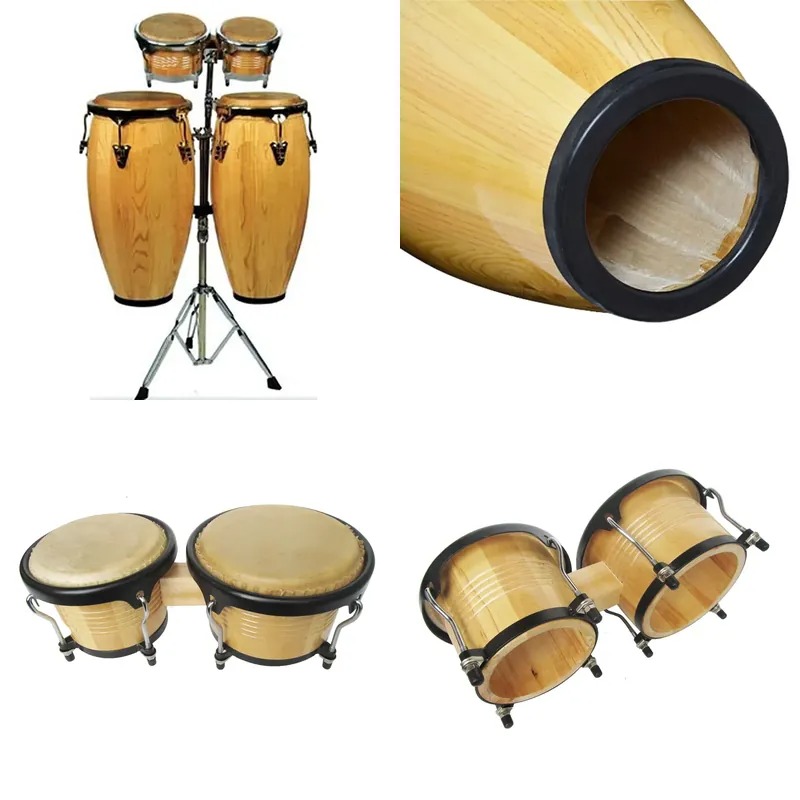Bongo Drum Set - 10 11 Inch Conga Drum Set