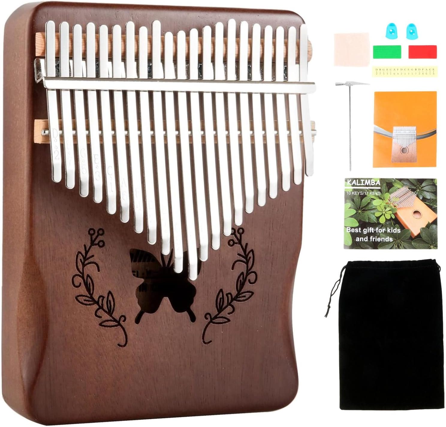 Musical Instrument Kalimba - Kalimba 21 Keys Thumb Piano, Natural