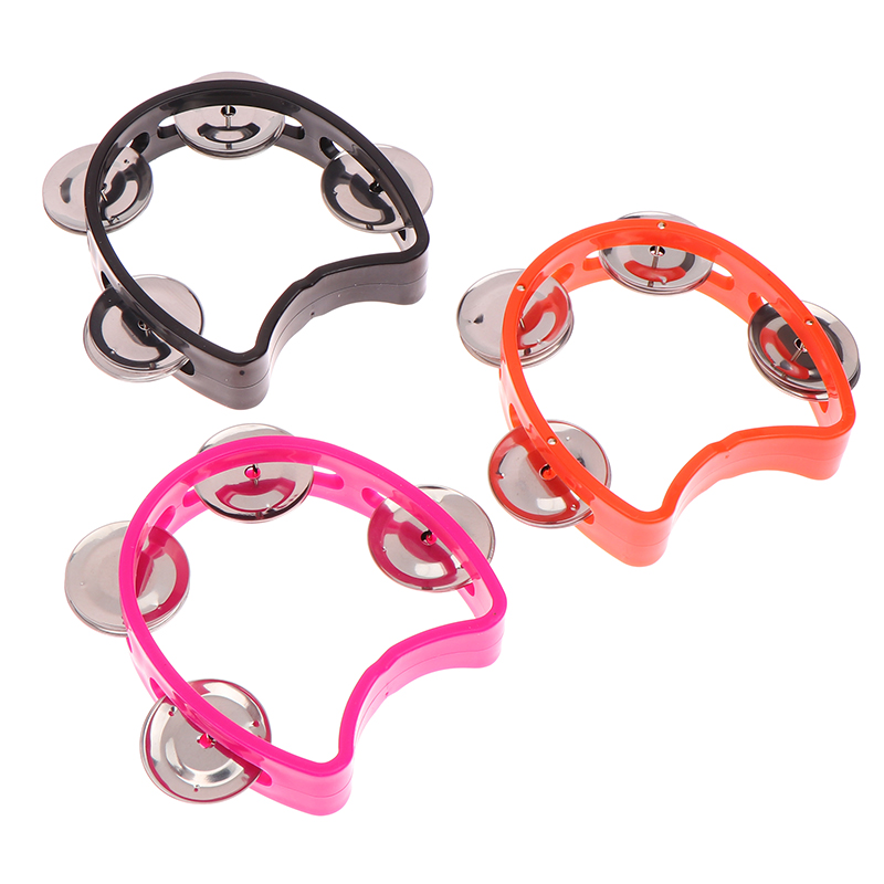 Musical Instrument Game - Kindergarten Hand-held Tambourine Metal Bells Plastic