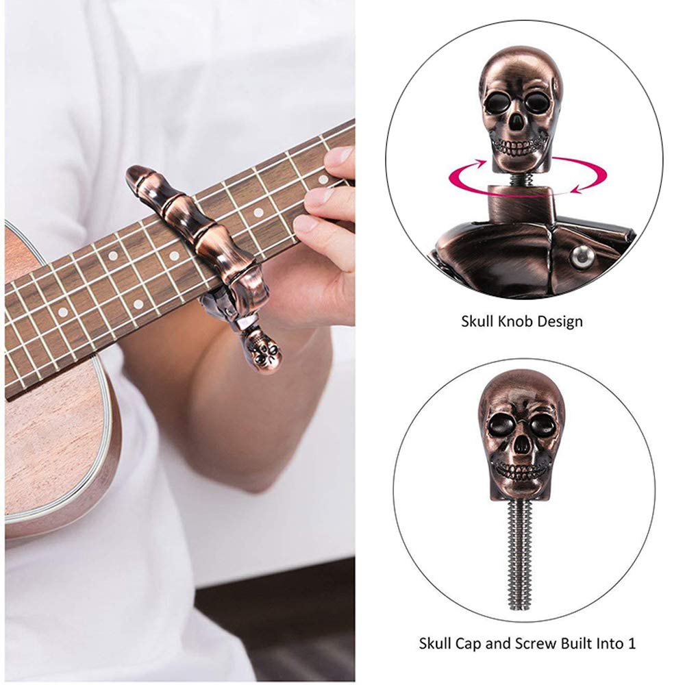 Guitar Capo Skull Capo for Aco - Acoustic Guitar Dreadnought recension och pris
