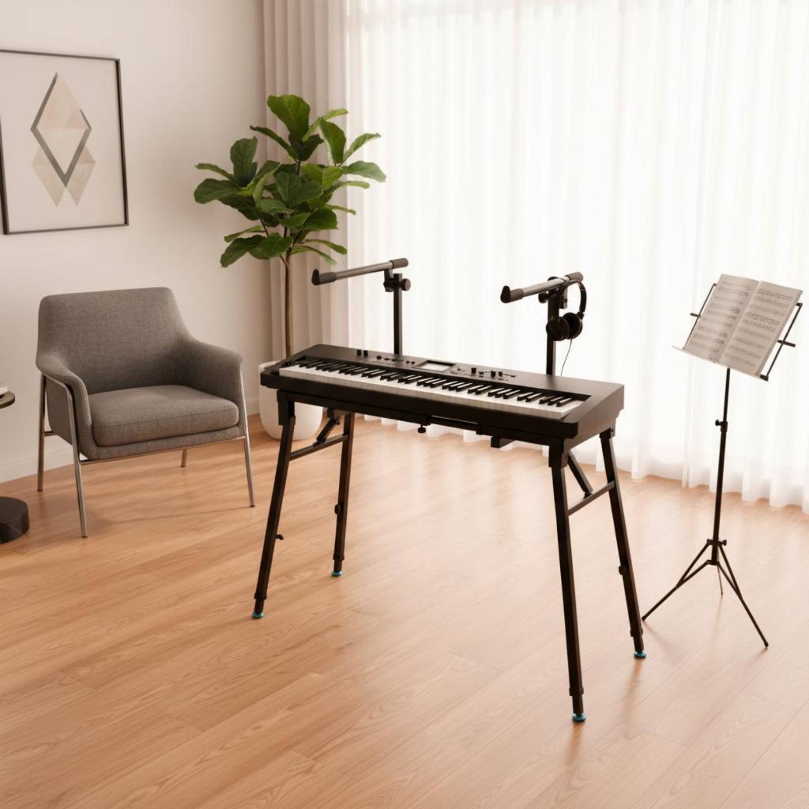 Folding Keyboard Stand Portabl - Musical Instrument Keyboard recension och pris