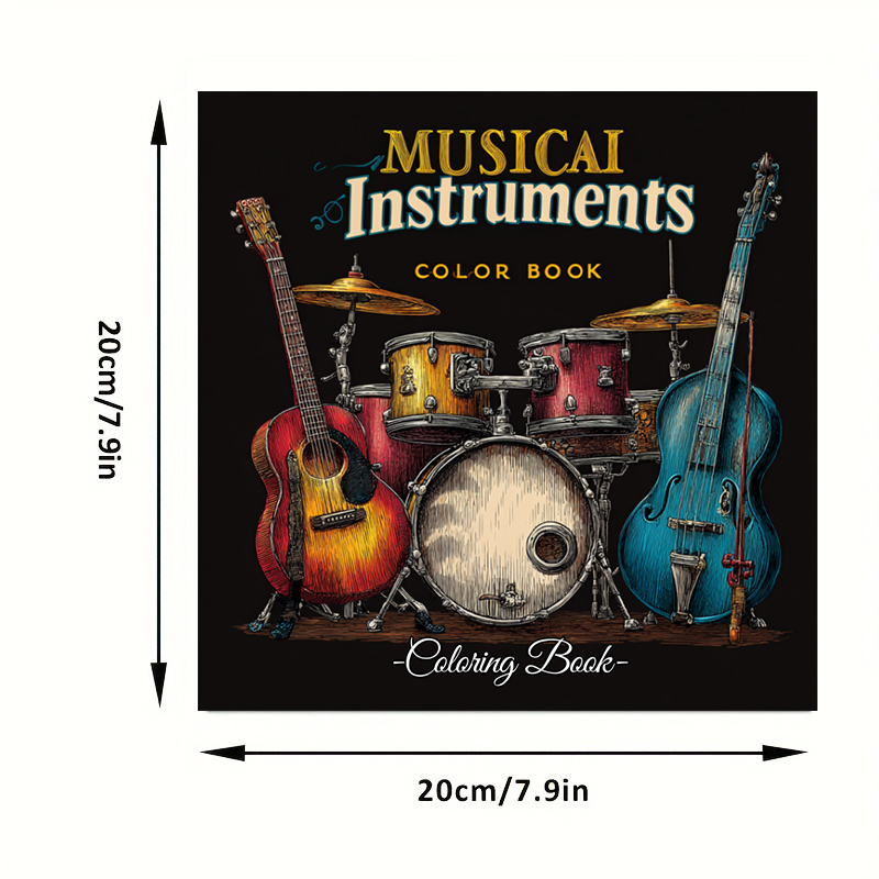 28 Pages Musical Instrument Co - Musical Instrument Coloring Pages recension och pris