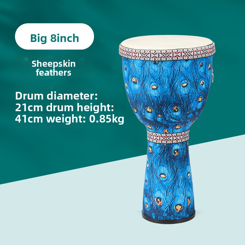 8 inch African  Large 8 Hand D - Bongo Drum Set recension och pris