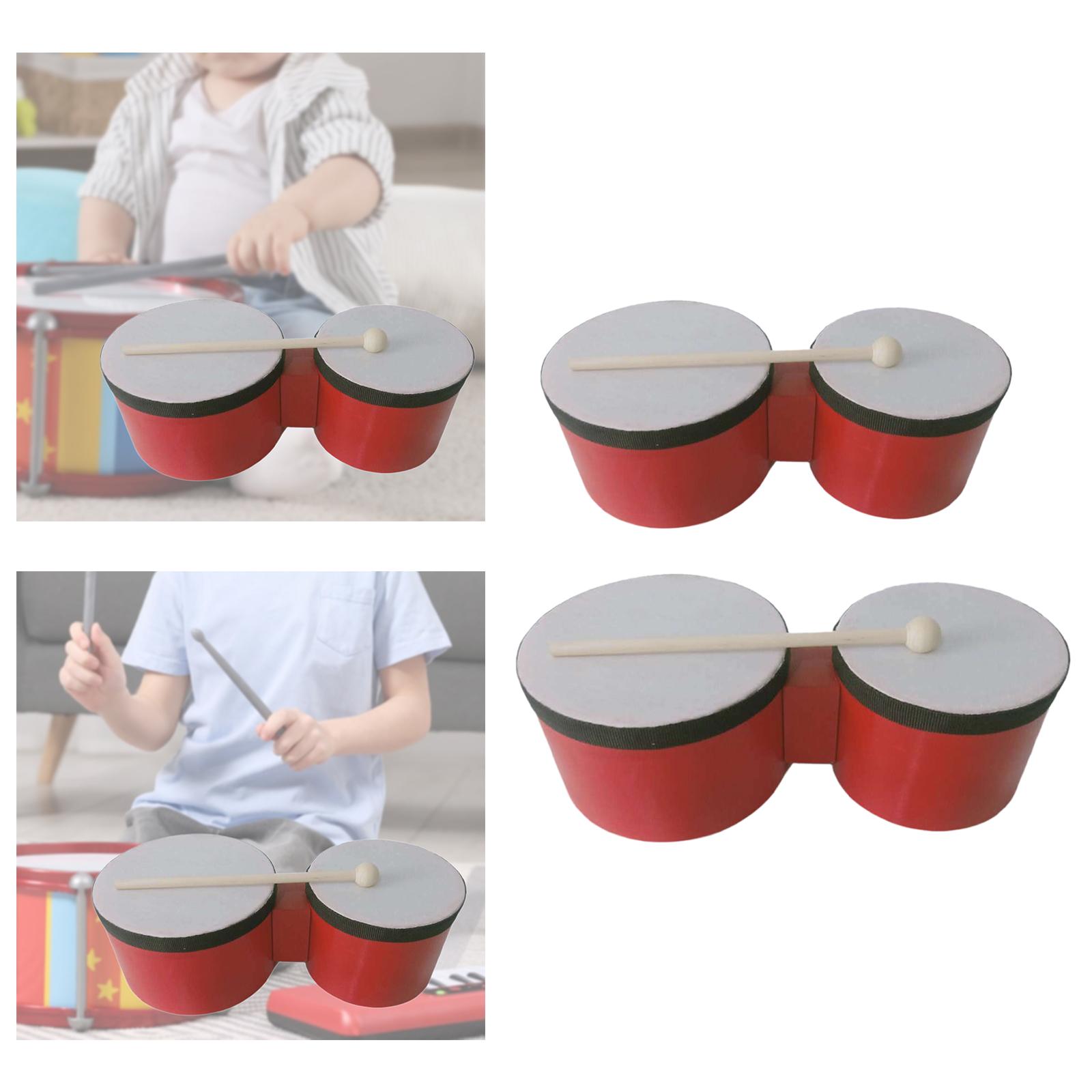 Bongo Drum Wooden Percussion A - Bongo Drum Set recension och pris