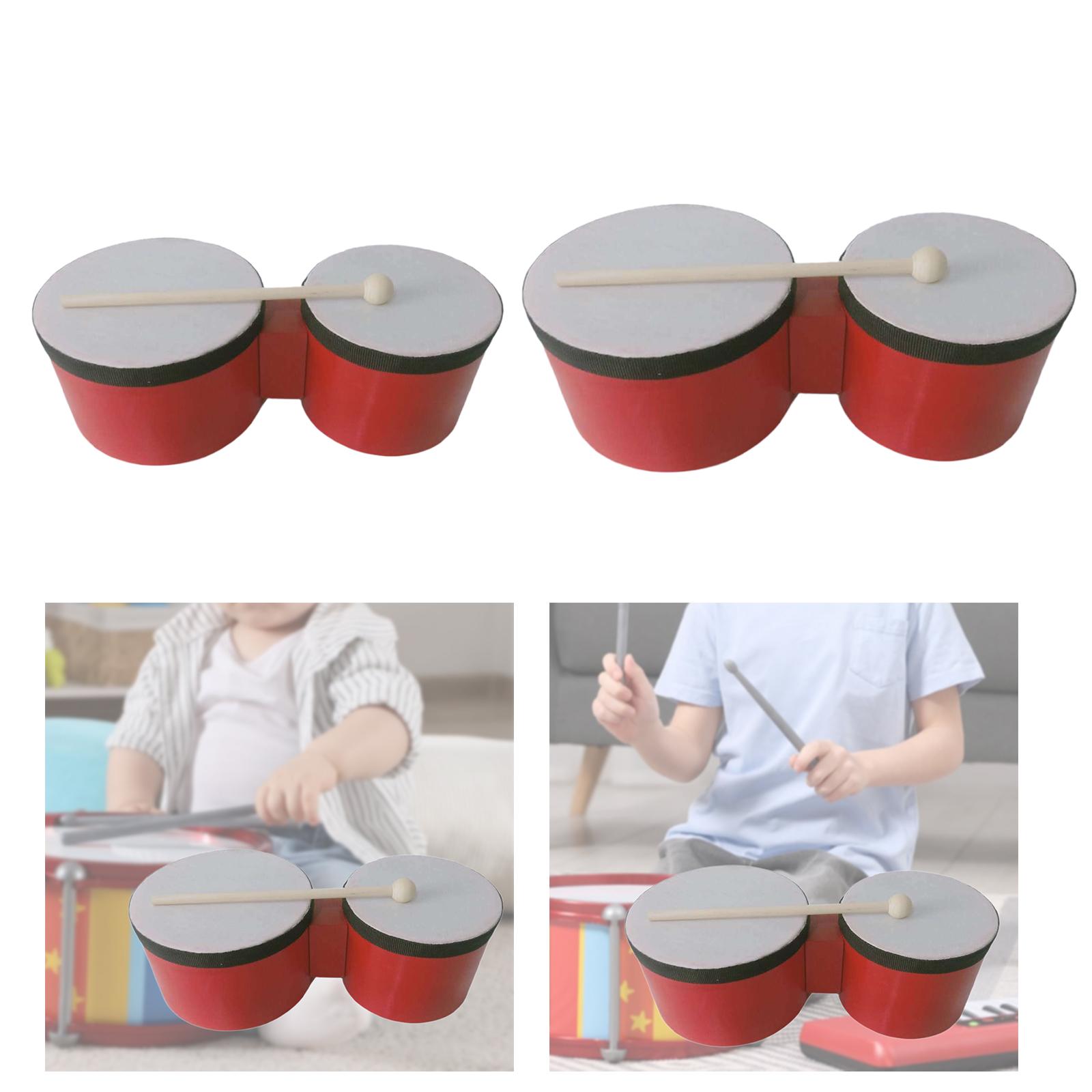 Bongo Drum Wooden Percussion A - Bongo Drum Set recension och pris