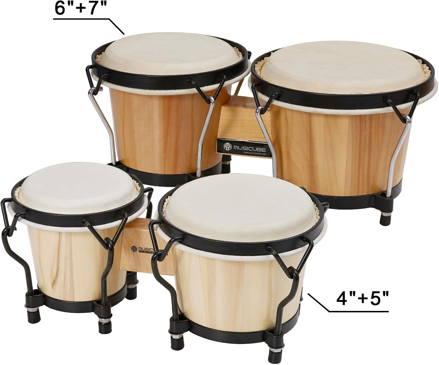 Wholesale Price Top Quality 4+ - Bongo Drum Set recension och pris