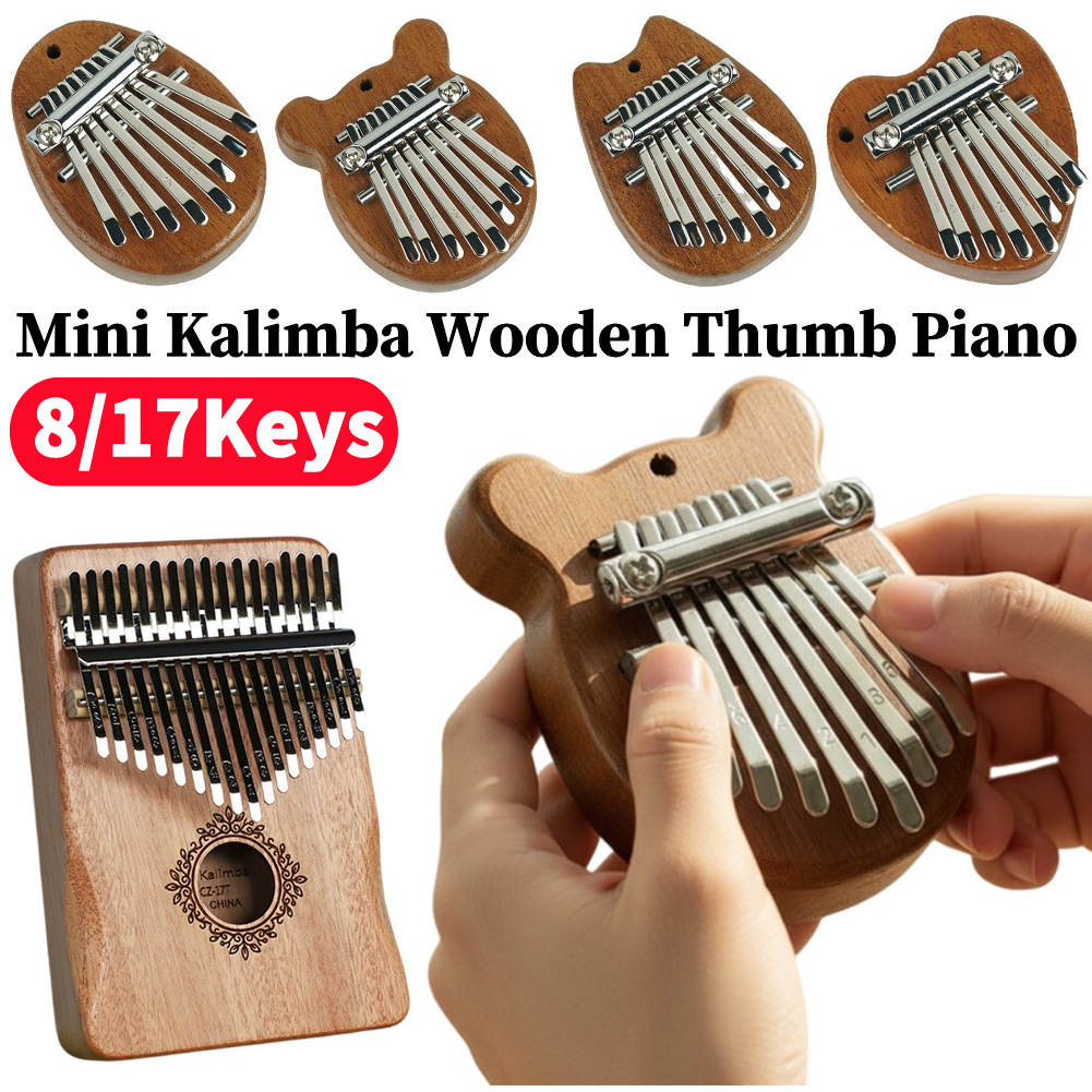 8/17Keys Mini Wooden Kalimba H - Musical Instrument Kalimba recension och pris