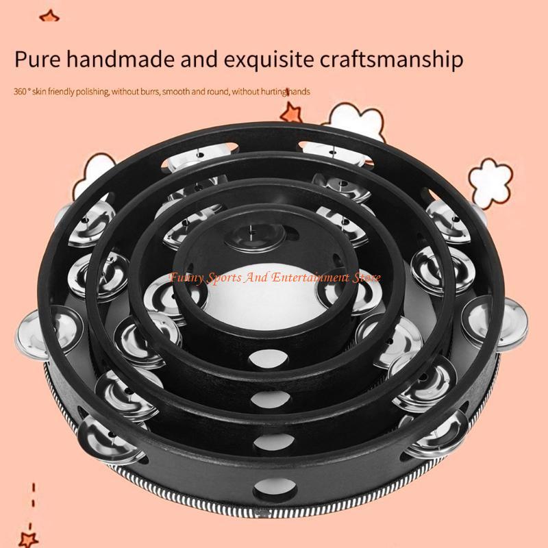 C4DE 4pcs Double Row Bells Tam - Musical Instrument Game recension och pris