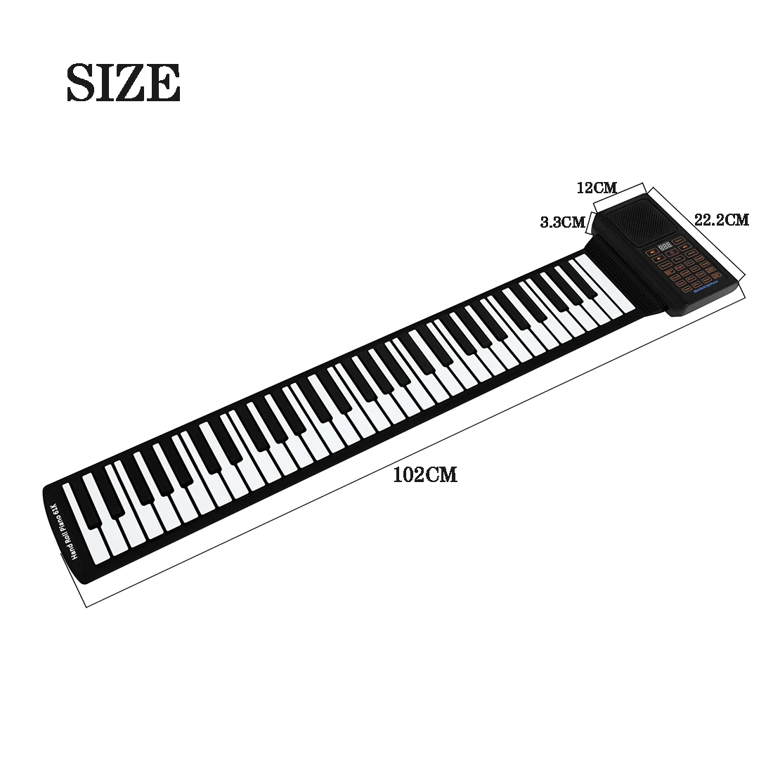 61 Keys Mini Roll Up Piano Sil - Musical Instrument Keyboard recension och pris