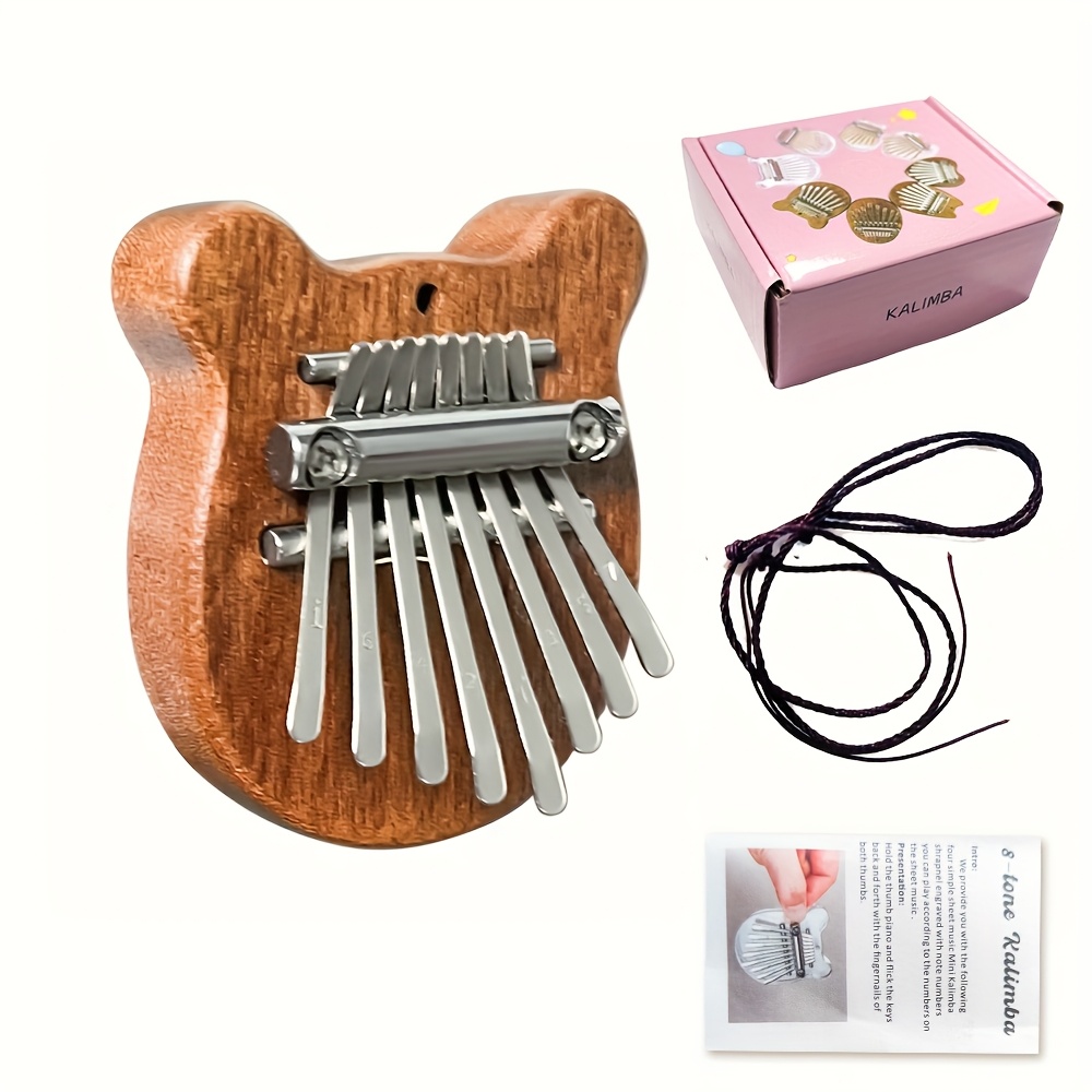 8 Key Mini Wooden Kalimba Pian - Musical Instrument Kalimba recension och pris