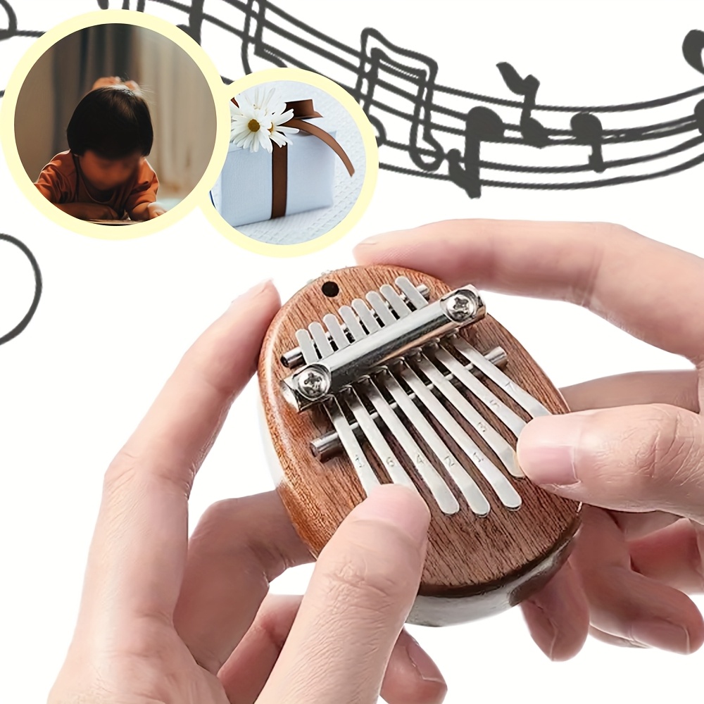8 Key Mini Wooden Kalimba Pian - Musical Instrument Kalimba recension och pris