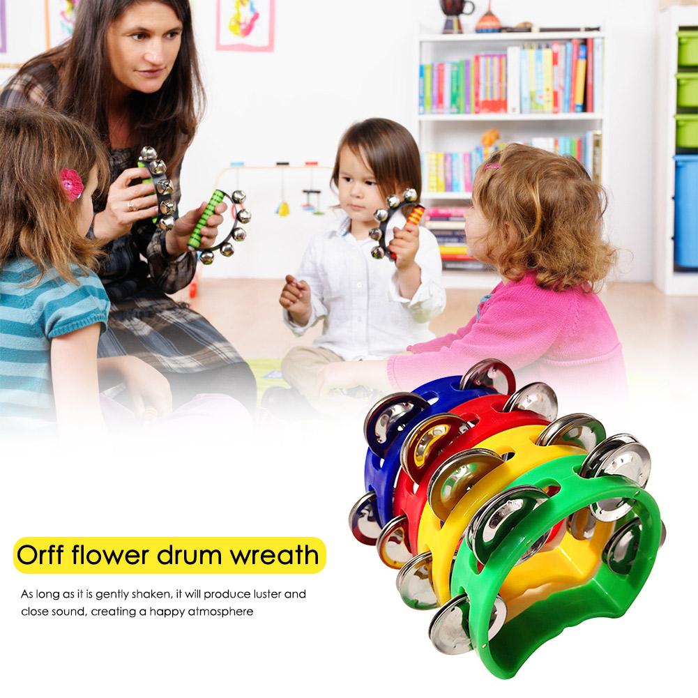 4pcs Tambourine Jingles Rattle - Musical Instrument Game recension och pris