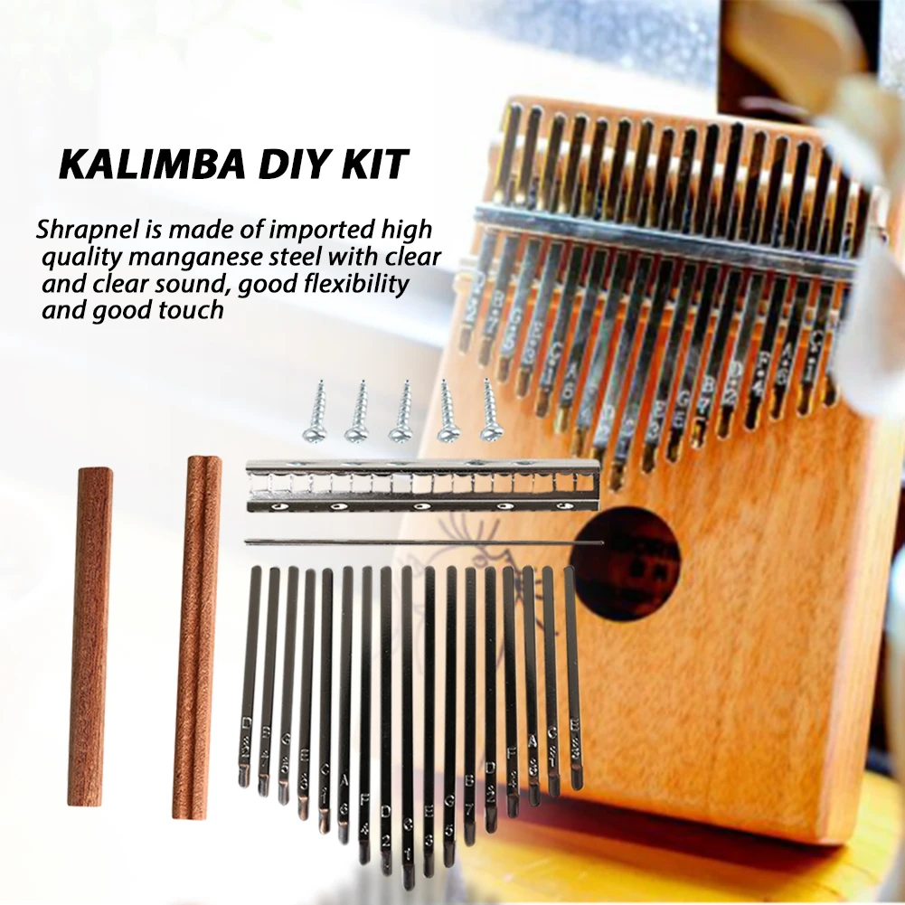 DIY 17 Tone Kalimba Keys Tines - Musical Instrument Kalimba recension och pris