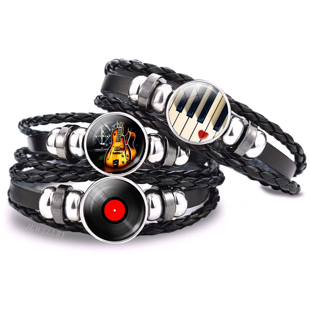 Music Notes Bracelet Vintage V - Musical Instrument Glass recension och pris