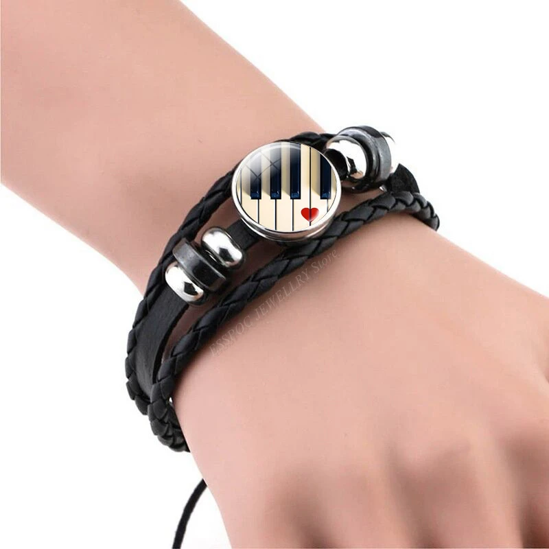 Music Notes Bracelet Vintage V - Musical Instrument Glass recension och pris