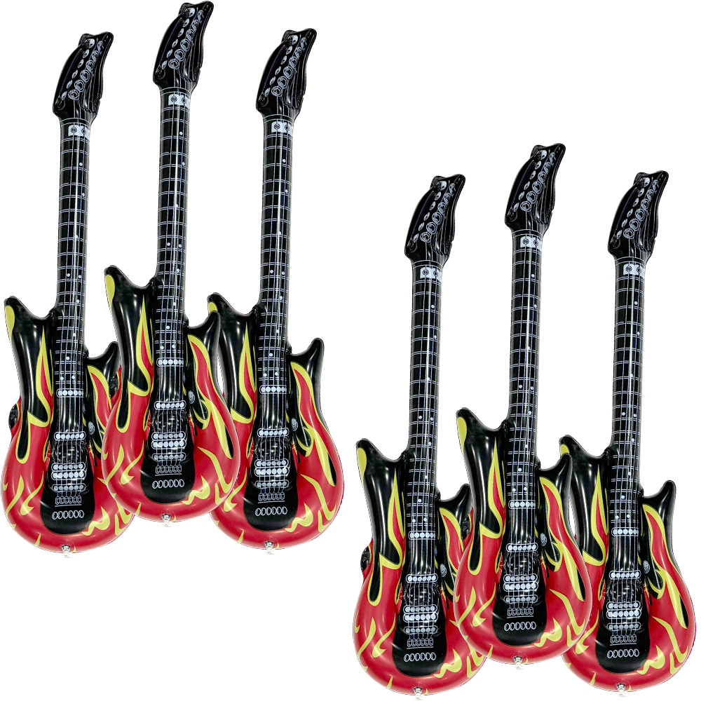 6-Piece Inflatable Flame Guita - Musical Instrument Game recension och pris
