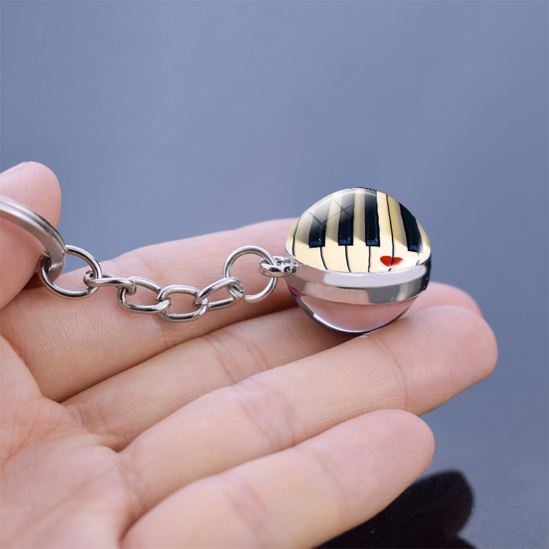 Piano Keychain Music Instrumen - Musical Instrument Glass recension och pris