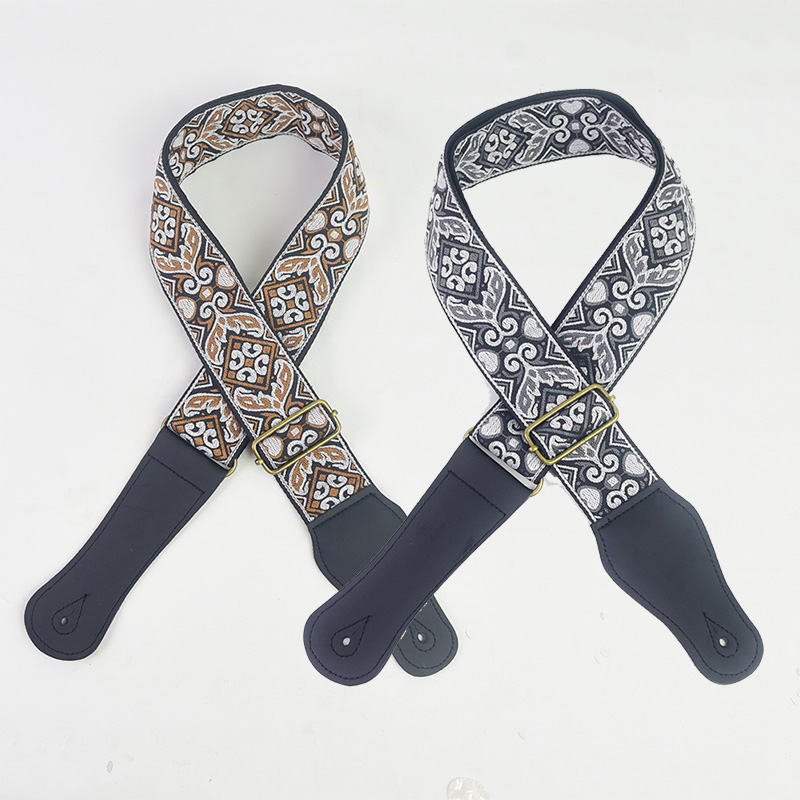 Guitar Strap Embroidered Print - Musical Instrument Organ recension och pris