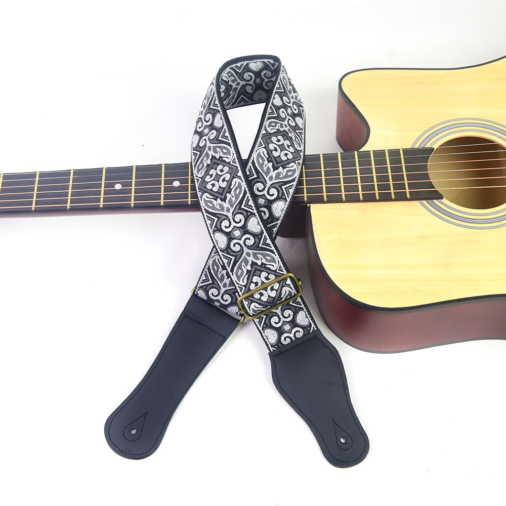 Guitar Strap Embroidered Print - Musical Instrument Organ recension och pris