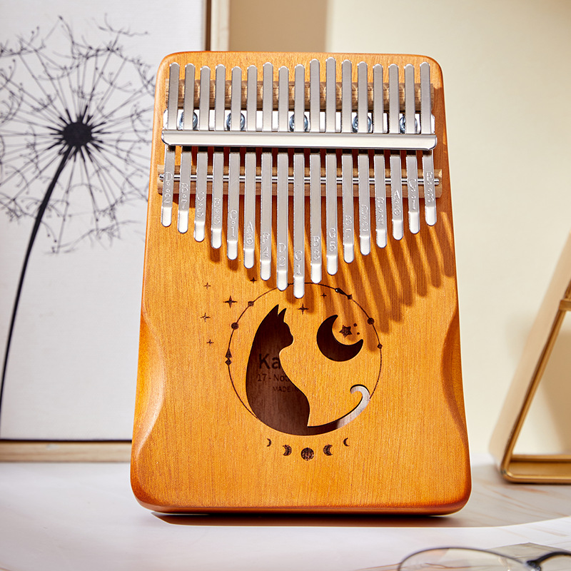 17 Keys Kalimba Gradient Color - Musical Instrument Kalimba recension och pris