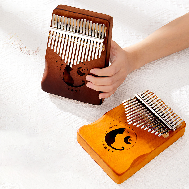 17 Keys Kalimba Gradient Color - Musical Instrument Kalimba recension och pris