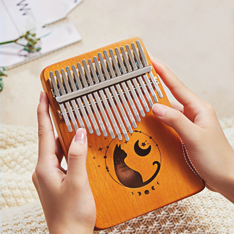 17 Keys Kalimba Gradient Color - Musical Instrument Kalimba recension och pris