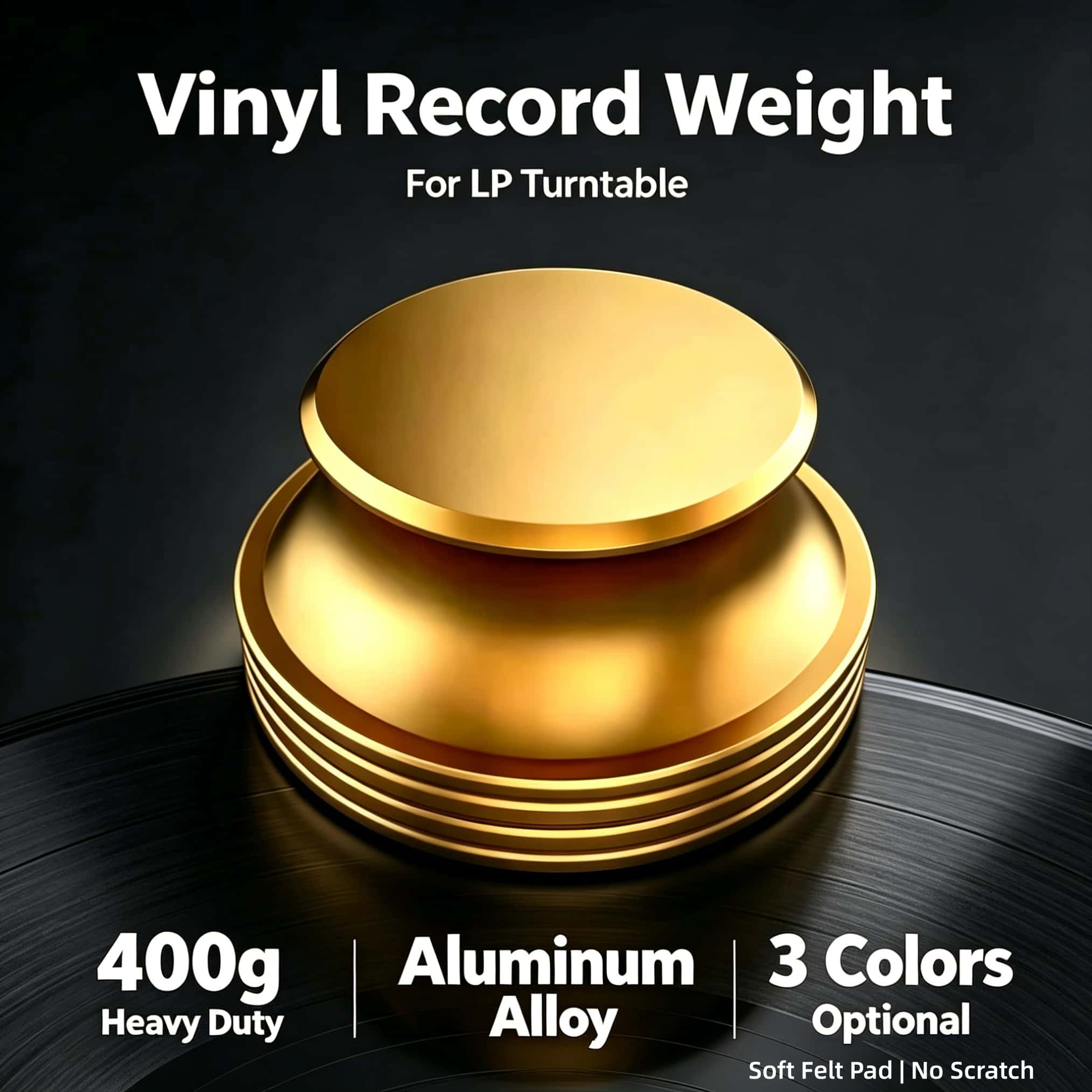400g Vinyl Record Weight Stabi - Musical Instrument Vector recension och pris