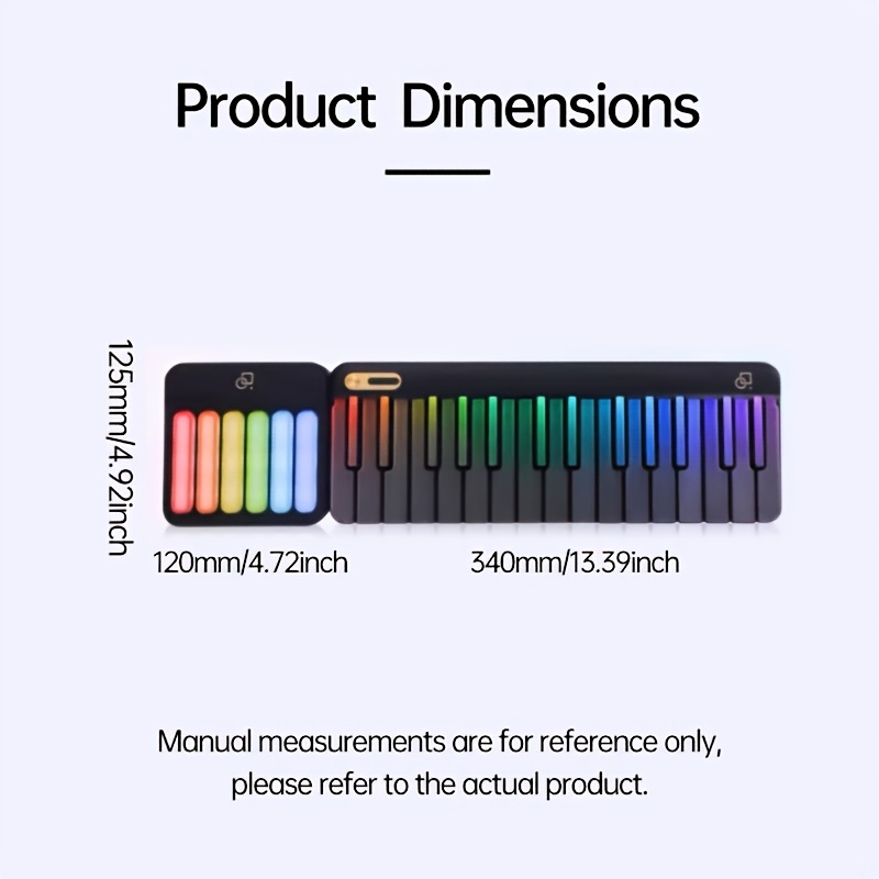 Stylish LED-Backlit PopuPiano  - Musical Instrument Organ recension och pris